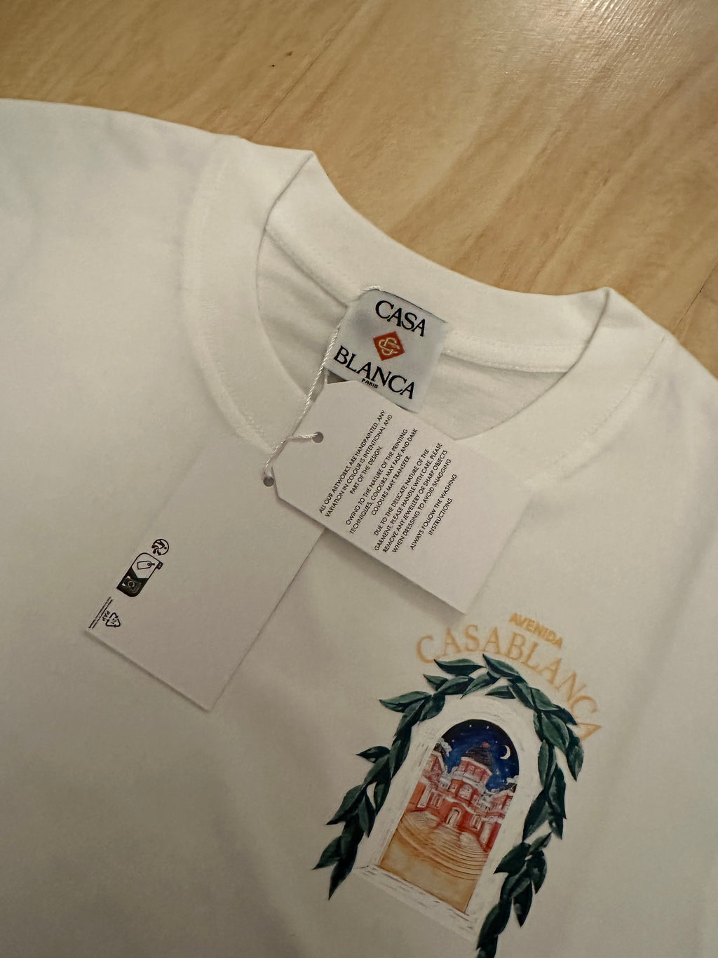 Casablanca Avenida White Men’s T-Shirt