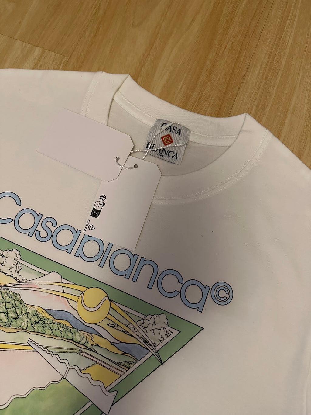 Casablanca Tennis Club White Men’s T-Shirt