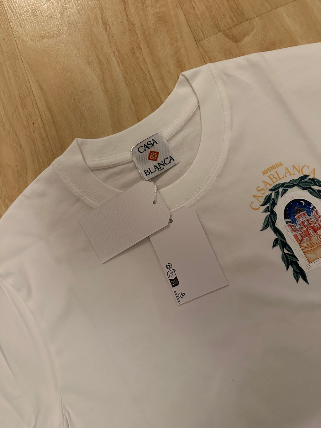 Casablanca Avenida White Men’s T-Shirt