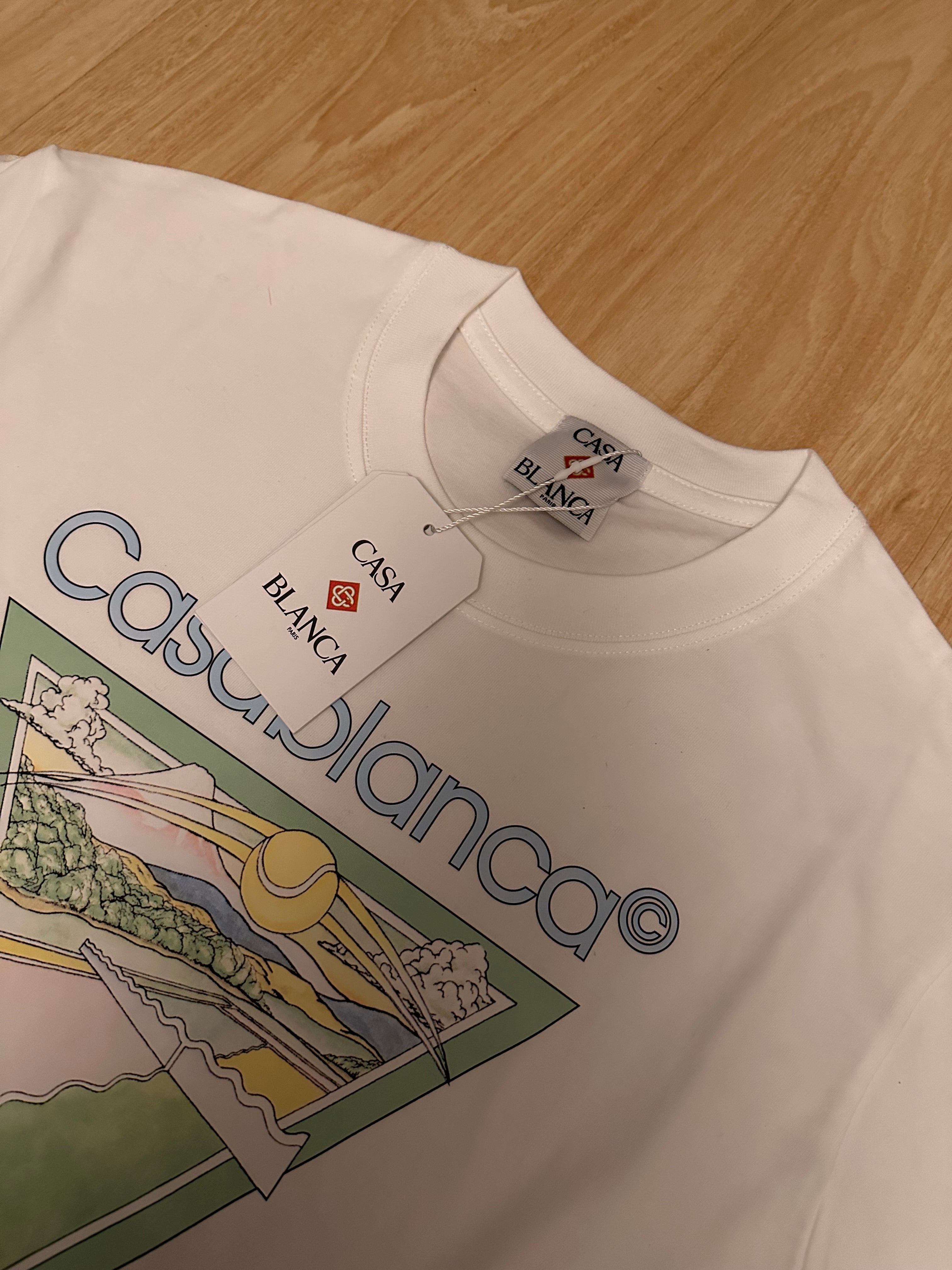 Casablanca Tennis Club White Men’s T-Shirt