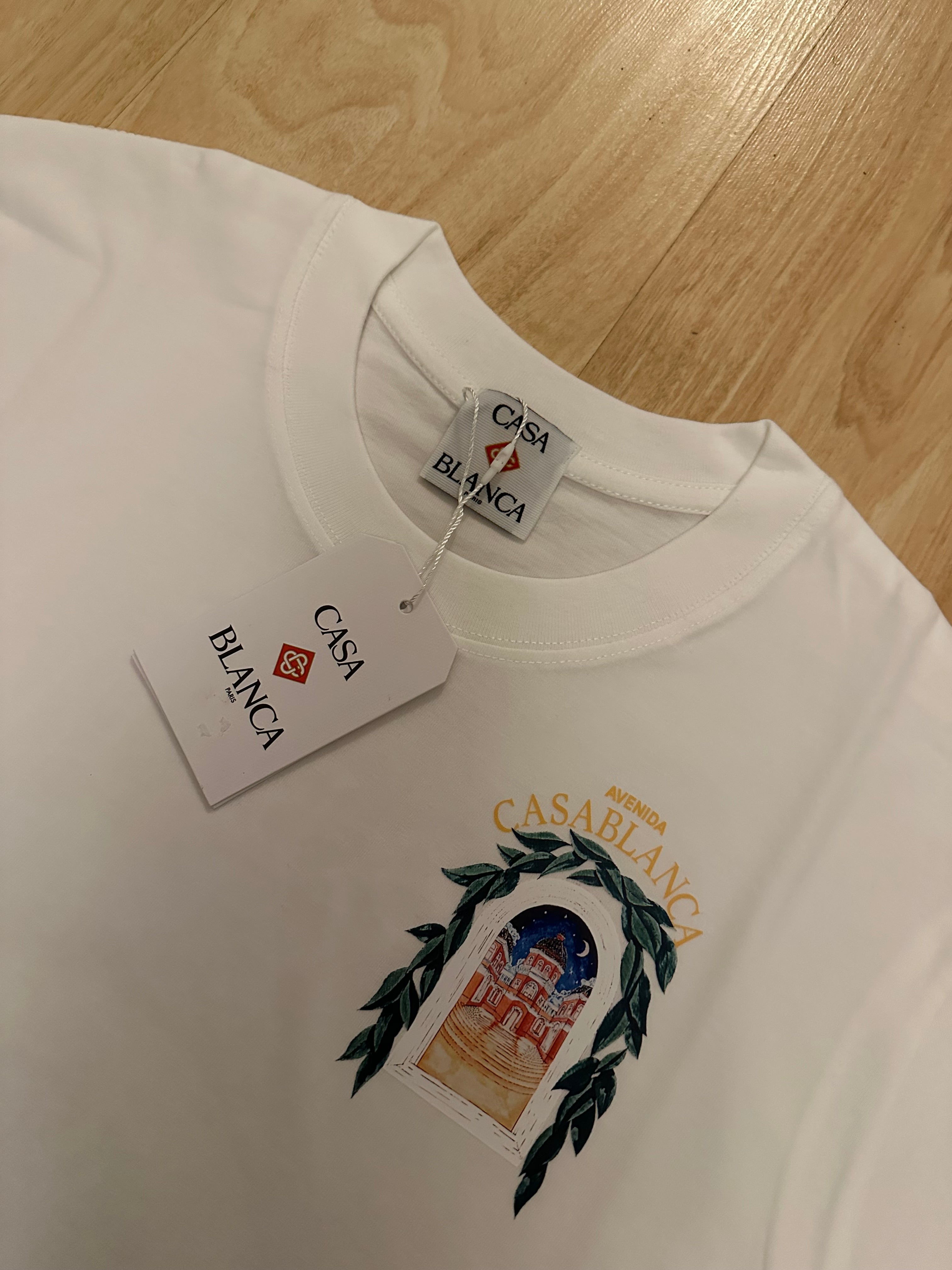 Casablanca Avenida White Men’s T-Shirt