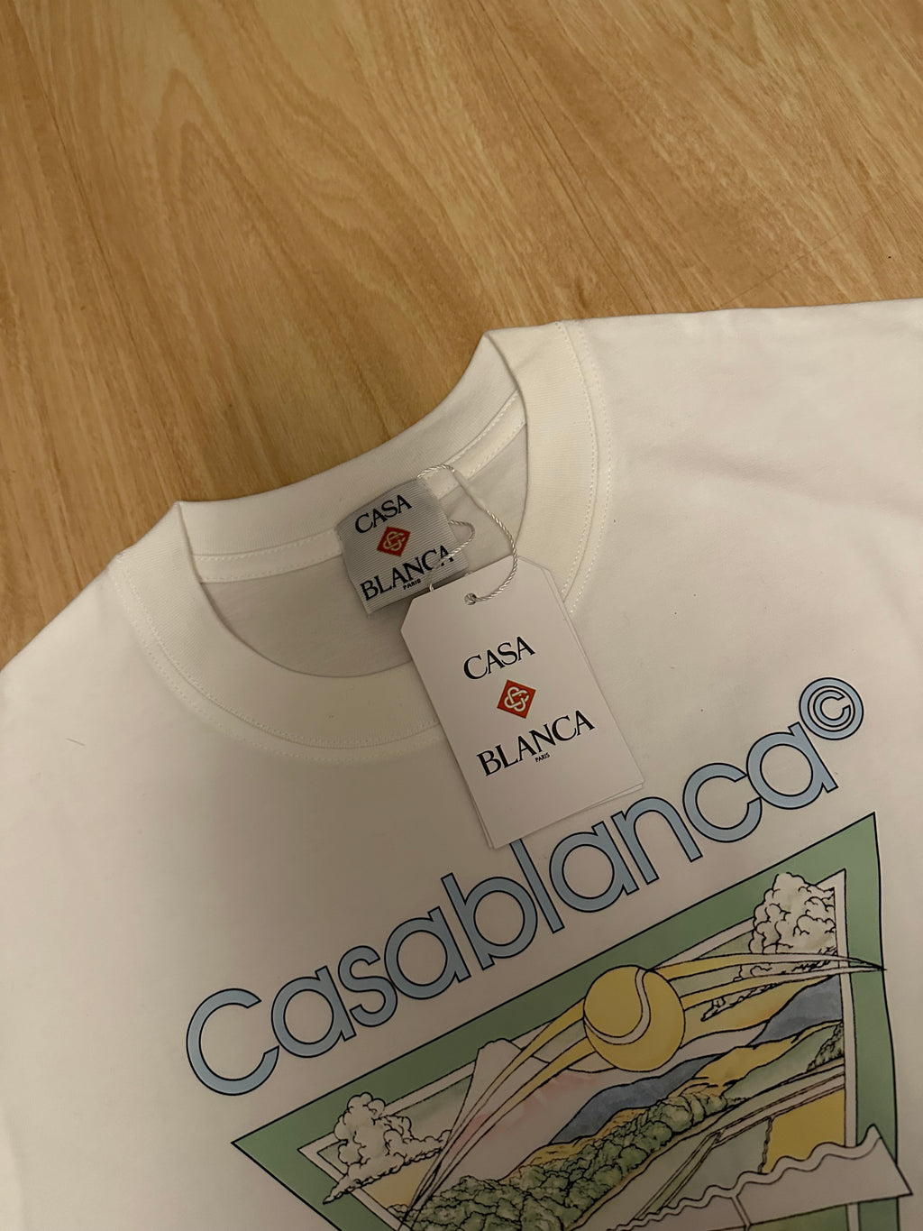 Casablanca Tennis Club White Men’s T-Shirt