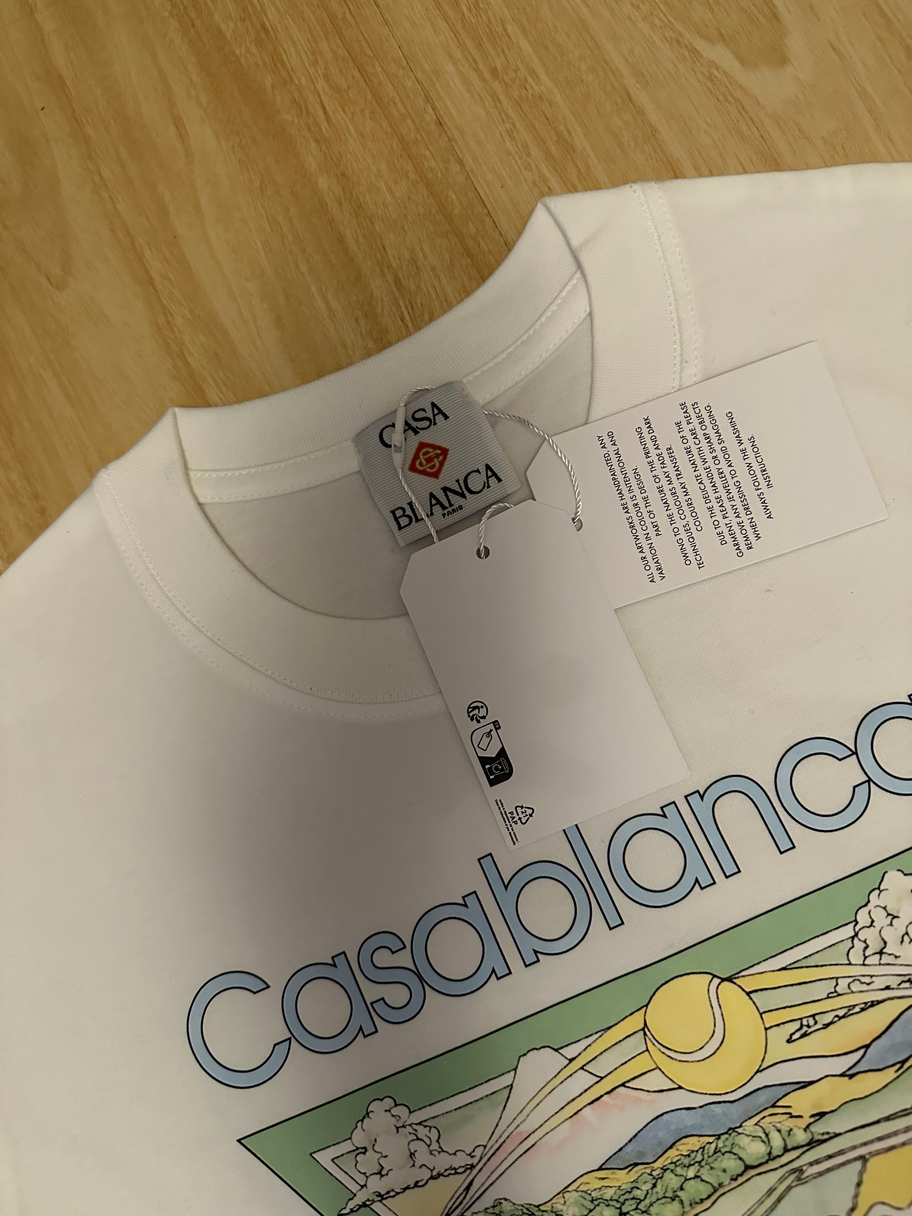 Casablanca Tennis Club White Men’s T-Shirt