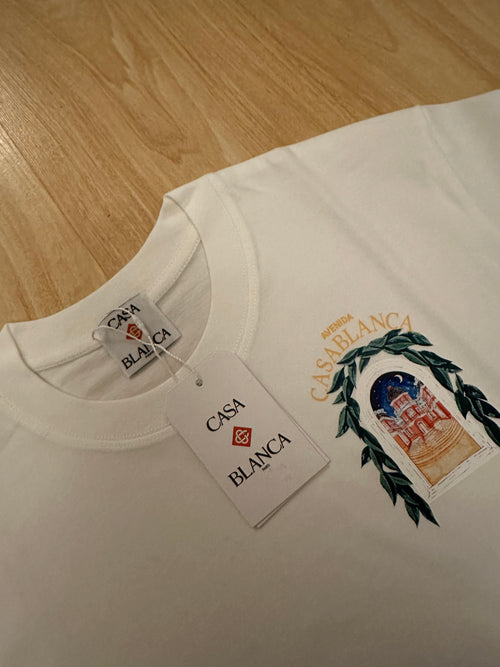 Casablanca Avenida White Men’s T-Shirt