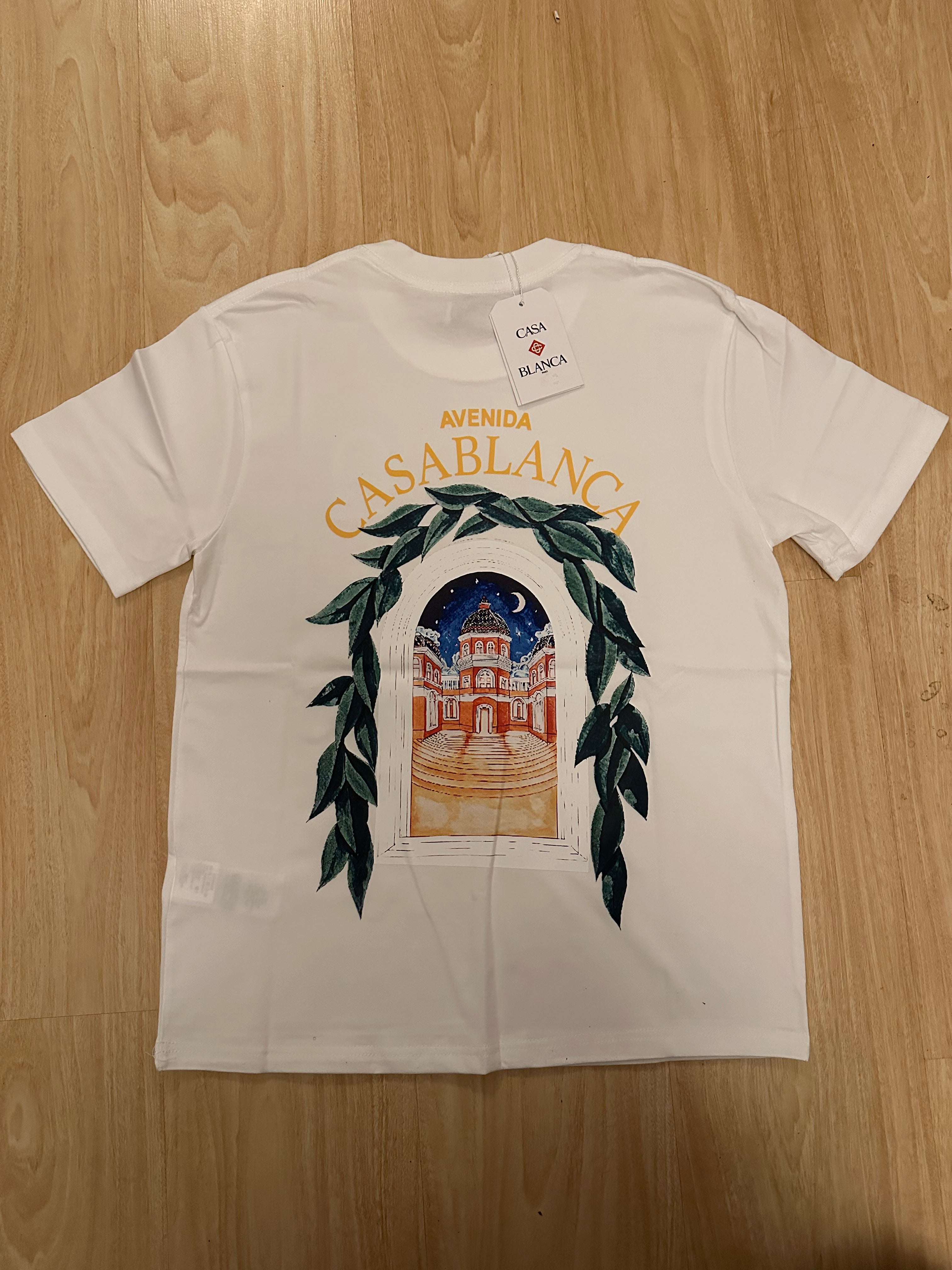 Casablanca Avenida White Men’s T-Shirt